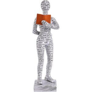Home Décor Pulp Reading Women Thinker Statue Aesthetic Sculpture Office Décor J